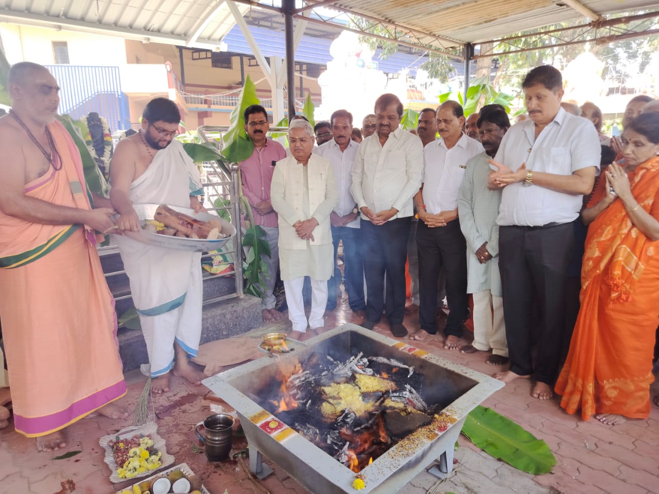 ಶ್ರೀ ಅಯ್ಯಪ್ಪ ಸ್ವಾಮಿ ದೇವಸ್ಥಾನದ ಅನ್ನದಾನ ಕಾರ್ಯಕ್ಕೆ ಚಾಲನೆ ನೀಡಿದ ಸಂಸದರು