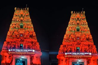 ವಿಶೇಷ ದೀಪಾಲಂಕಾರದಿಂದ ಕಂಗೊಳಿಸಿದ ಶ್ರೀ ಕ್ಷೇತ್ರ ಘಾಟಿ ಸುಬ್ರಹ್ಮಣ್ಯ ದೇವಾಲಯ