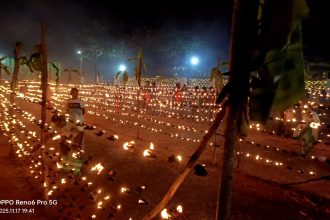 ಭಕ್ತರ ಗಮನ ಸೆಳೆದ ಲಕ್ಷ ದೀಪೋತ್ಸವ