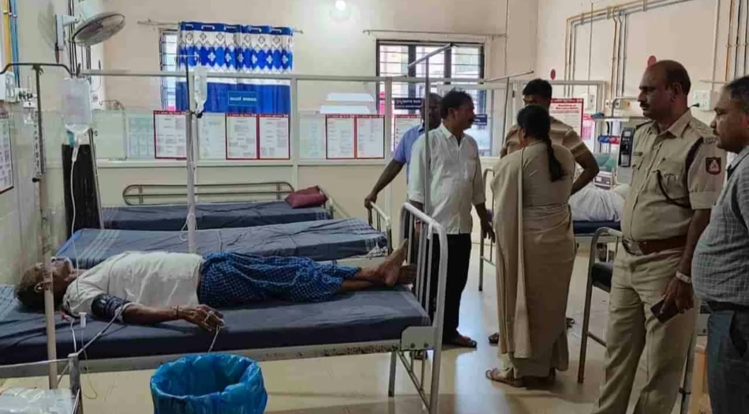 ನಾಡಕಚೇರಿಯಲ್ಲಿ ವಿಷ ಸೇವಿಸಿ ಆತ್ಮಹತ್ಯೆಗೆ ಯತ್ನಿಸಿದ ರೈತ