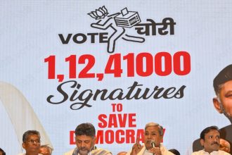 ಬಿಜೆಪಿ ಮತಗಳ್ಳತನ ವಿರುದ್ಧ 1.12 ಕೋಟಿ ಸಹಿ ಸಂಗ್ರಹ