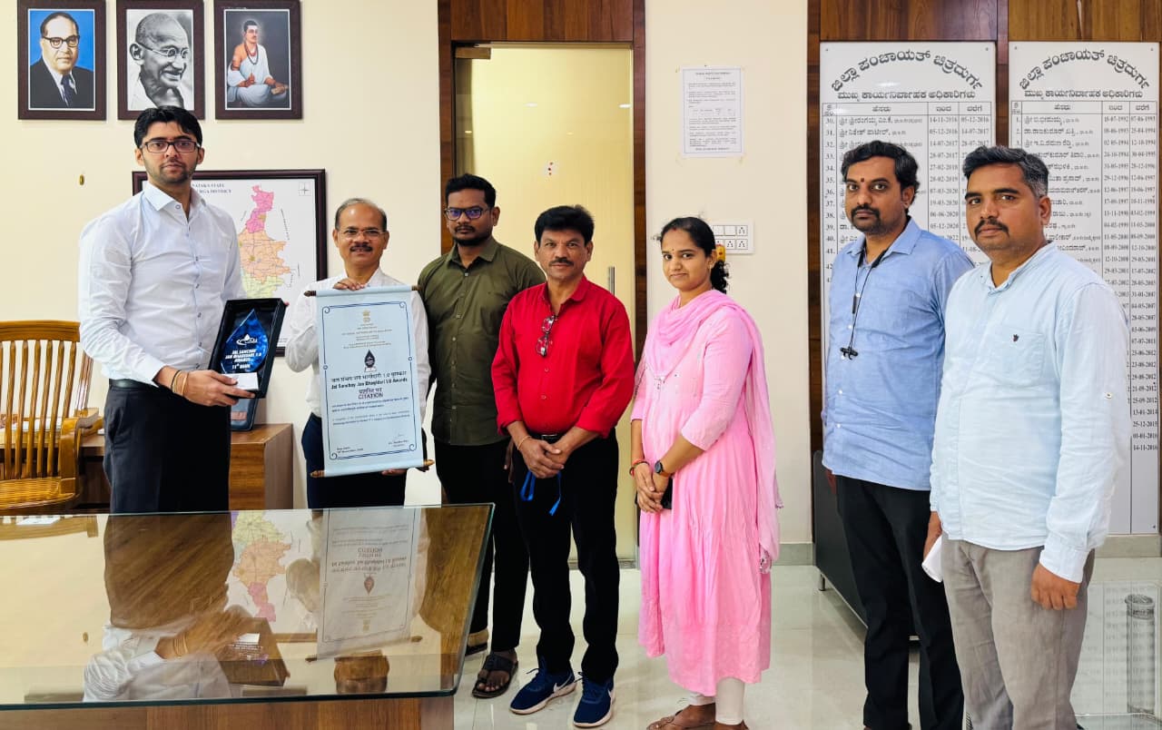 ಜಿಪಂಗೆ “ಜಲ ಸಂಚಯ್-ಜನ ಭಾಗೀಧಾರಿ” ರಾಷ್ಟ್ರ ಪ್ರಶಸ್ತಿ