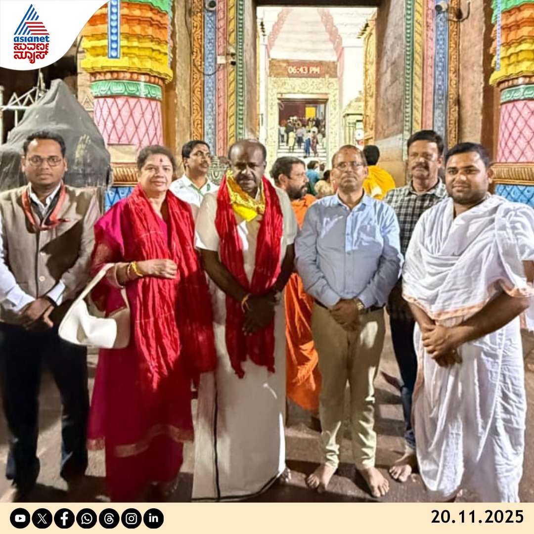 ಪುರಿ ಶ್ರೀ ಜಗನ್ನಾಥ ದೇವಾಲಯದ ದರ್ಶನ ಪಡೆದ ಕುಮಾರಸ್ವಾಮಿ