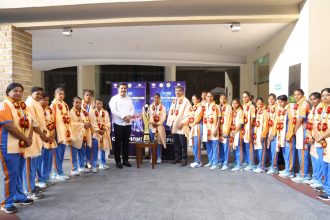 ಟಿ20 ವಿಶ್ವಕಪ್‌ ಗೆದ್ದು ಇತಿಹಾಸ ನಿರ್ಮಿಸಿದ ತಂಡಕ್ಕೆ ಸನ್ಮಾನಿಸಿದ ವಿಜಯೇಂದ್ರ