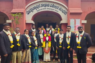 ವಕೀಲರ ಸಂಘದ ಚುನಾವಣೆಯಲ್ಲಿ ಆಯ್ಕೆಯಾದ ಪದಾಧಿಕಾರಿಗಳು