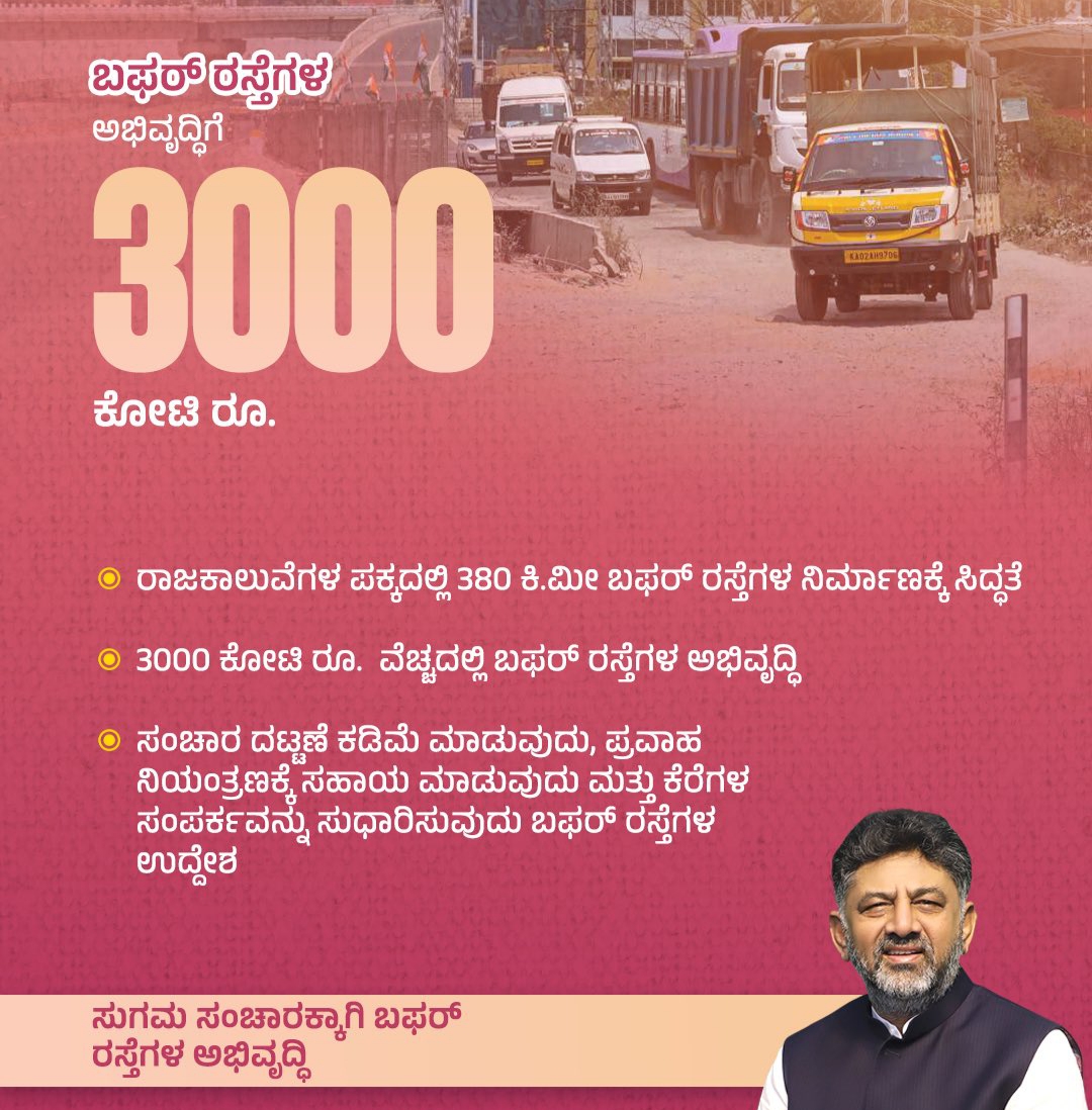 ಸಂಚಾರ ದಟ್ಟಣೆ ಕಡಿವಾಣಕ್ಕೆ 3 ಸಾವಿರ ಕೋಟಿ ವೆಚ್ಛ-ಡಿಸಿಎಂ