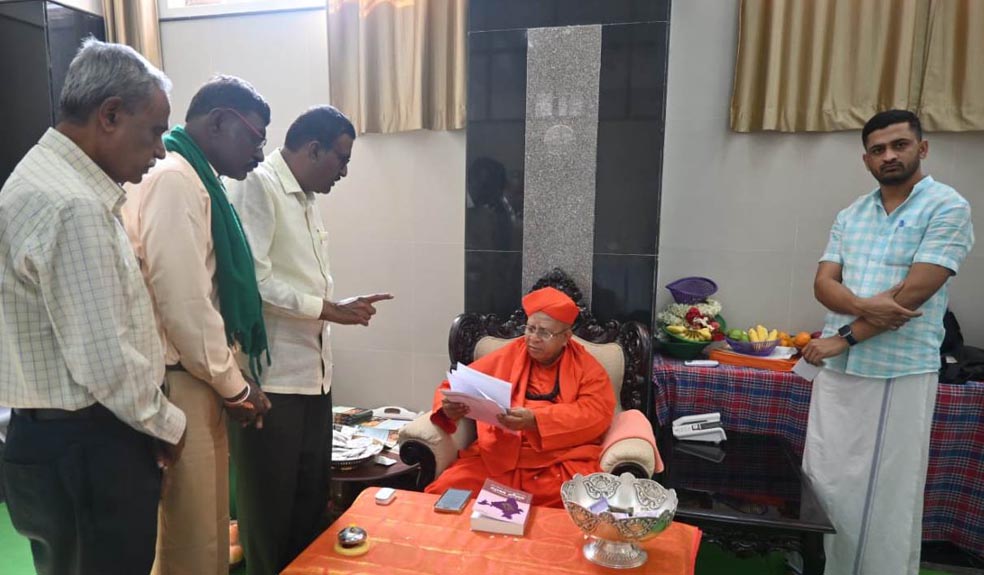 ಸಿರಿಗೆರೆ ಸದ್ಧರ್ಮ ನ್ಯಾಯಾಪೀಠಕ್ಕೆ ತೊಗರಿ, ಶೇಂಗಾ ಸಮಸ್ಯೆ