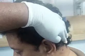 ಉದ್ಯಮಿ ಮೇಲೆ ಏರ್ ಗನ್ ಫೈರಿಂಗ್