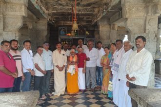 ತೇರು ಮಲ್ಲೇಶ್ವರ ದೇವಸ್ಥಾನದಲ್ಲಿ ಎಸ್ ಎಸ್ ಅವರಿಗೆ ಸಂತಾಪ ಸಭೆ ಮಾಡಿದ ವೀರಶೈವ ಮಹಾಸಭಾ