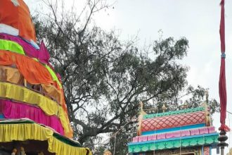 ಅದ್ದೂರಿಯಾಗಿ ನಡೆದ ಬಸವೇಶ್ವರ ಸ್ವಾಮಿ ಕಾರ್ತಿಕೋತ್ಸವ, ದುರ್ಗಾಂಬಿಕ ದೇವಿಯ ದೀಪೋತ್ಸವ