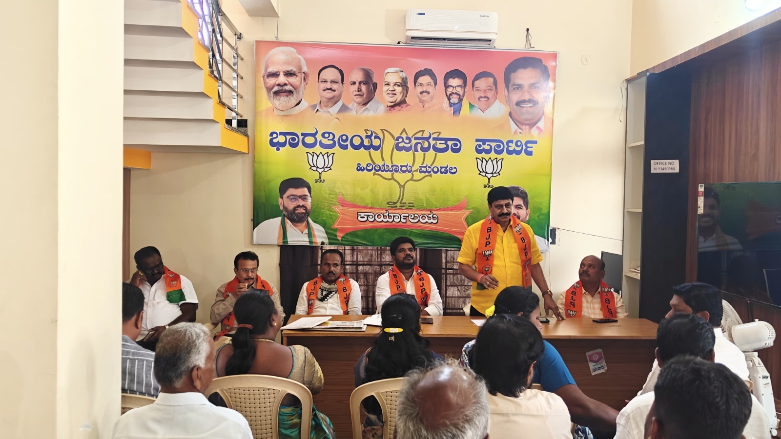 ಹಿರಿಯೂರಿನಲ್ಲಿ ಬಿಜೆಪಿ ಬಲಿಷ್ಠ-ವೈ.ಎ ನಾರಾಯಣಸ್ವಾಮಿ