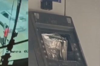 ಕುಡಿದ ಅಮಲಿನಲ್ಲಿ ಎಟಿಎಂ ಧ್ವಂಸ ಮಾಡಿದ ಕಿಡಿಗೇಡಿ