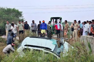 ಭೀಕರ ಕಾರು ಅಪಘಾತ, 3 ಸಾವು, ಇಬ್ಬರಿಗೆ ಗಾಯ