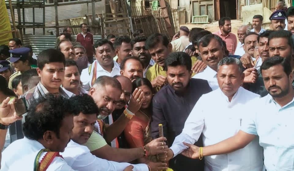 ಜವಳಿ ಮಾರುಕಟ್ಟೆ ಸಂಕಿರ್ಣ ನಿರ್ಮಾಣದಿಂದ ನೇಕಾರರಿಗೆ ಅನುಕೂಲ-ಕೆ. ಹೆಚ್. ಮುನಿಯಪ್ಪ