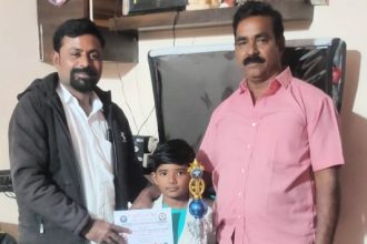 ಕರಾಟೆ ಪಂದ್ಯಾವಳಿಯಲ್ಲಿ 2ನೇ ಸ್ಥಾನ ಪಡೆದ ವಿದ್ಯಾರ್ಥಿ ಧನುಷ್ ಮೋದಿ