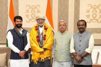 ಉಪರಾಷ್ಟ್ರಪತಿ ರಾಧಾಕೃಷ್ಣನ್ ಅವರನ್ನು ಭೇಟಿ ಮಾಡಿ ಶುಭಾಶಯ ಕೋರಿದ ರವಿ