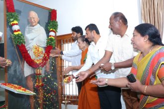 ಜೆಡಿಎಸ್ ಕಚೇರಿಯಲ್ಲಿ ಸರ್ವೋದಯ ದಿನಾಚರಣೆ-ನಿಖಿಲ್