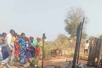 ಆಕಸ್ಮಿಕ ಬೆಂಕಿ ಅವಘಡ ಗುಡಿಸಲು ಭಸ್ಮ