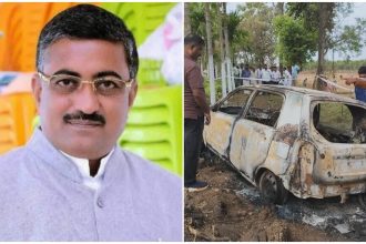 ಬಿಜೆಪಿ ಮುಖಂಡ ಕಾರಿನಲ್ಲೇ ಬೆಂಕಿ ಹಚ್ಚಿಕೊಂಡು ಆತ್ಮಹತ್ಯೆ