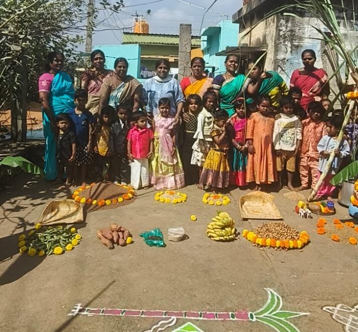 ಅಂಗನವಾಡಿ ಕೇಂದ್ರದಲ್ಲಿ ಸಂಕ್ರಾಂತಿ ಸಂಭ್ರಮ