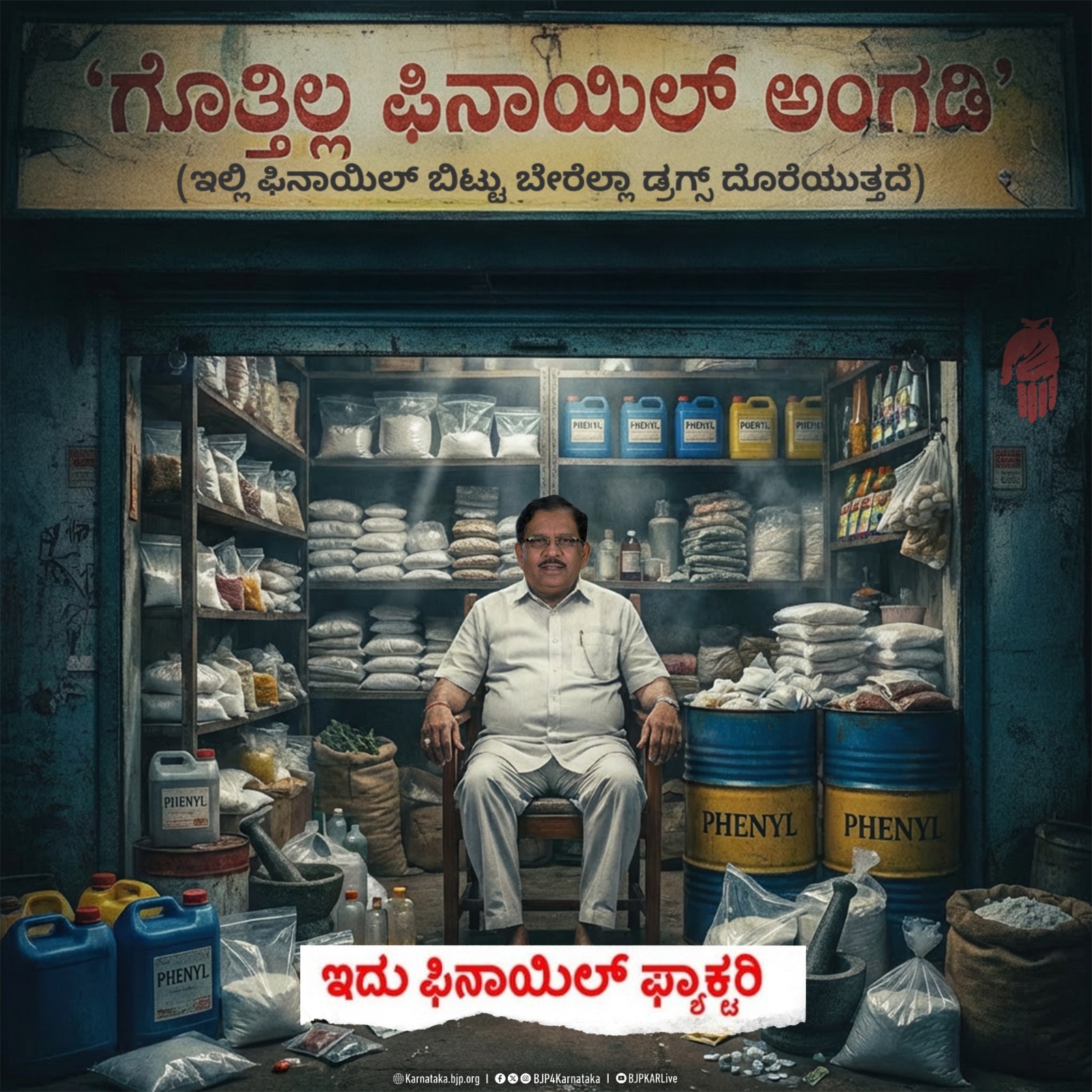 ಡ್ರಗ್‌ ಫ್ಯಾಕ್ಟರಿ ಫಿನಾಯಿಲ್‌ ಅಂಗಡಿ ಎಂದ ಗೃಹ ಸಚಿವರು