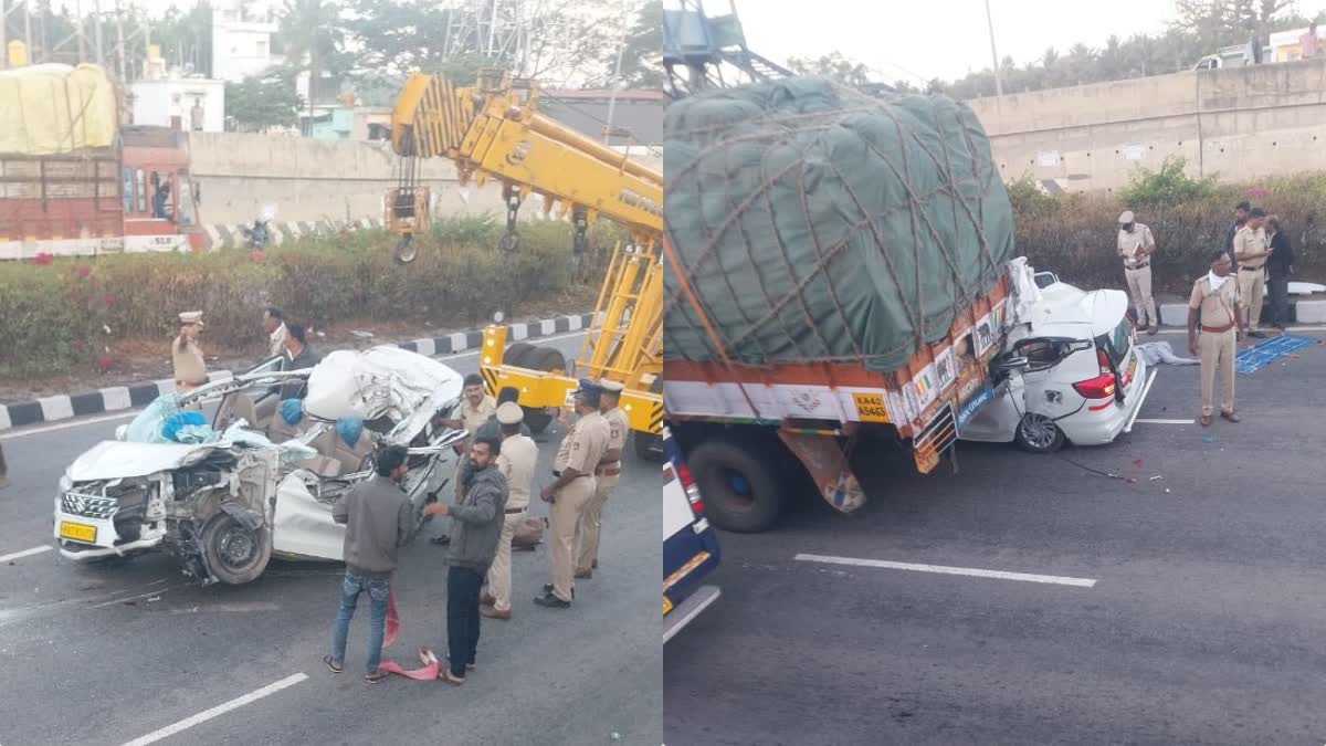 ಭೀಕರ ಅಪಘಾತ, ಮೂವರು ಟೆಕ್ಕಿಗಳು ಸ್ಥಳದಲ್ಲೇ ಸಾವು