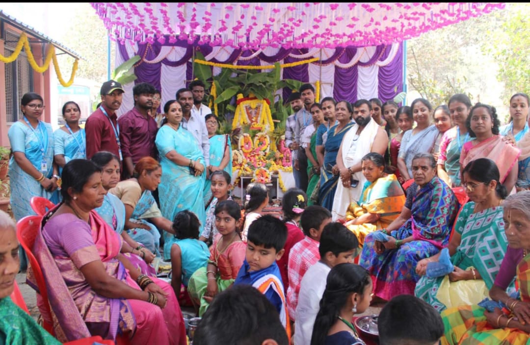 ಲಾವಣ್ಯ ವಿದ್ಯಾ ಸಂಸ್ಥೆಯಲ್ಲಿ ಸರಸ್ವತಿ, ಗೋ ಮಾತೆ ಪೂಜೆ