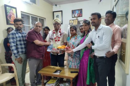 ಸಮ್ಮೇಳನದ ಅಧ್ಯಕ್ಷರ ಮನೆಯಲ್ಲಿ ಜೆಟ್ ಶಾಲಾ ಶಿಕ್ಷಕರಿಂದ ಅಭಿನಂದನೆ