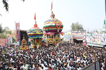 ಅದ್ಧೂರಿಯಾಗಿ ಜರುಗಿದ ತೇರುಮಲ್ಲೇಶ್ವರ ಸ್ವಾಮಿ ಬ್ರಹ್ಮ ರಥೋತ್ಸವ