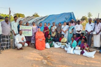 ಬುಡಗ ಜಂಗಮ‌ಅಲೆಮಾರಿ ಕುಟುಂಬಗಳಿಗೆ ದಿನಸಿ ಕಿಟ್ ವಿತರಣೆ:ಮಾತಾಜೀ ತ್ಯಾಗಮಯೀ.