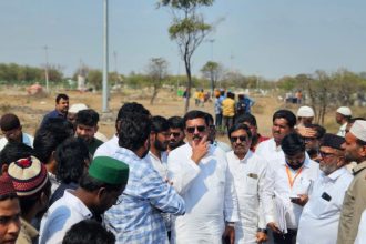 ಖಬರಸ್ತಾನ ಸ್ಥಳಕ್ಕೆ ನಾಸೀರ್ ಹುಸೇನ್ ಭೇಟಿ ಪರಿಶೀಲನೆ