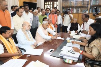 ಮುಖ್ಯಮಂತ್ರಿ ರಾಜ್ಯಸಭಾ ಸ್ಥಾನಕ್ಕೆ ನಾಮಪತ್ರ ಸಲ್ಲಿಕೆ