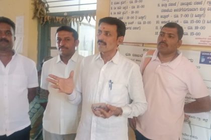 ಭೂ ಮಾಪನ ಕಾರ್ಯ ಸ್ಥಗಿತ ರೈತರ ಆಕ್ರೋಶ