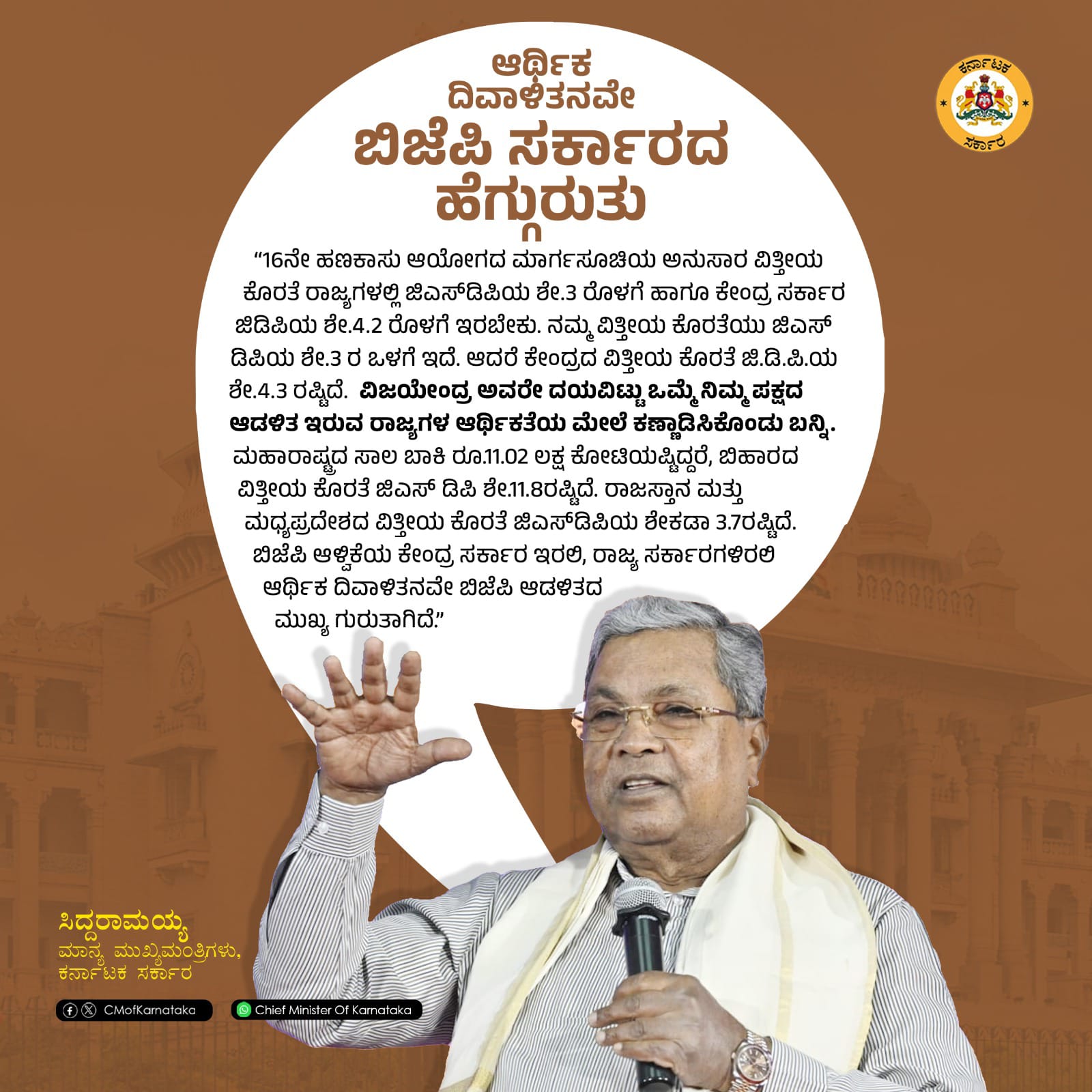 ಬಜೆಟ್ ಎನ್ನುವುದು ಕೇವಲ ಅಂಕಿ-ಅಂಶಗಳಲ್ಲ: ಸಿಎಂ ಸಿದ್ದರಾಮಯ್ಯ