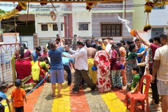ಶ್ರೀ ರಾಮ ಮಂದಿರದಲ್ಲಿ ಶ್ರೀ ಹನುಮಂತೋತ್ಸವ, ಓಕುಳಿ